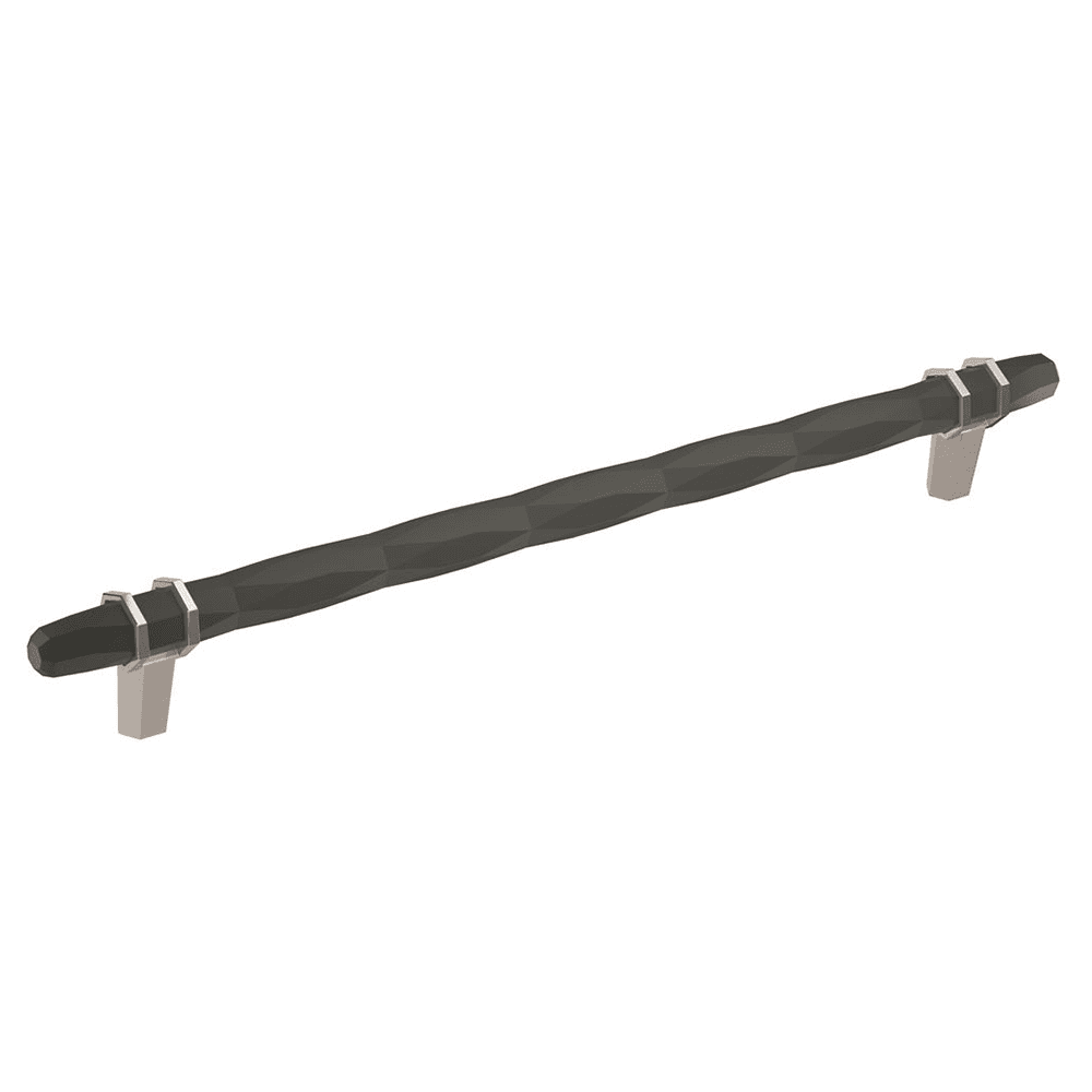 256mm London Cabinet Pull, Black Bronze/Polished Chrome