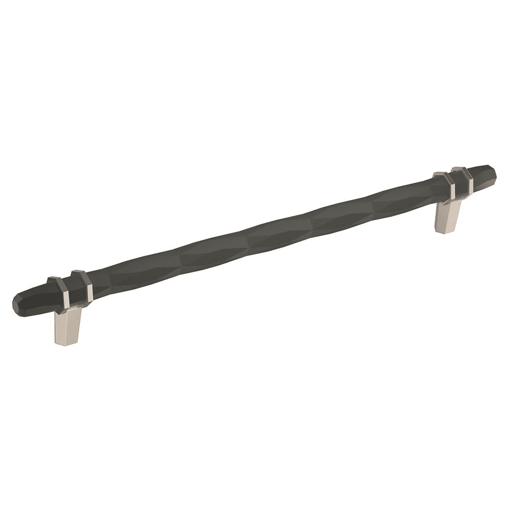 256mm London Cabinet Pull, Black Bronze/Satin Nickel