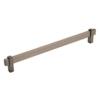 10-1/16" Mulino Cabinet Pull, Black Brushed Nickel/Black Nickel