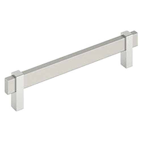 6-5/16" Mulino Cabinet Pull, Satin Nickel/Polished Chrome