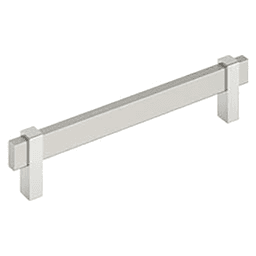 6-5/16" Mulino Cabinet Pull, Satin Nickel/Polished Chrome