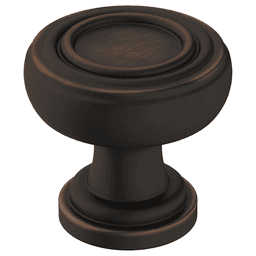 1-1/8" Ville Mushroom Cabinet Knob, Oil-Rubbed Bronze Finish