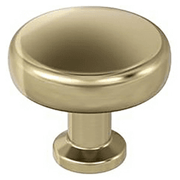 1-1/4" Factor Cabinet Knob, Golden Champagne
