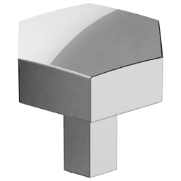 1-1/4" Caliber Hexagonal Knob, Polished Chrome