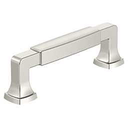3-3/4" Stature Cabinet Pull, Polished Nickel