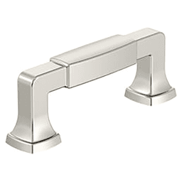 3" Stature Cabinet Pull, Polished Nickel