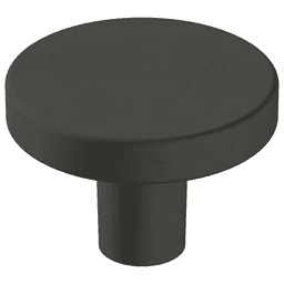 1-3/8" Versa Mushroom Knob, Matte Black Finish