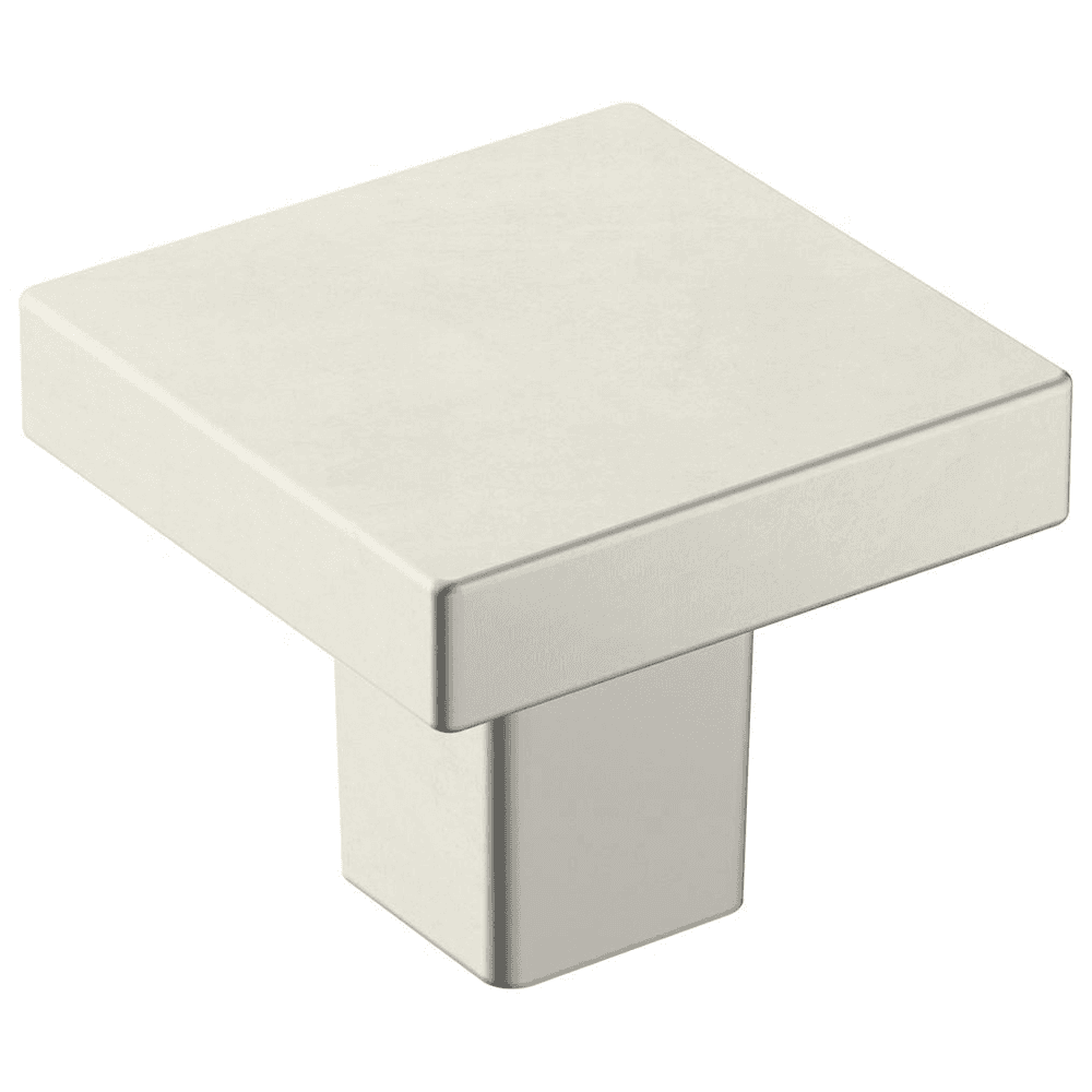 1-3/16" Monument Square Knob, Satin Nickel Finish