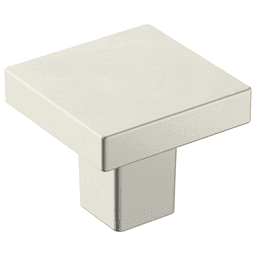 1-3/16" Monument Square Knob, Satin Nickel Finish