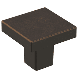 1-3/16" Monument Square Knob, Oil-Rubbed Bronze Finish