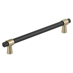 12" Mergence Appliance Pull, Matte Black/Golden Champagne
