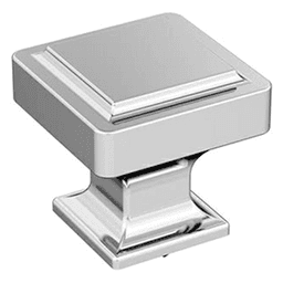 1-3/16" Eleva Square Cabinet Knob, Polished Chrome