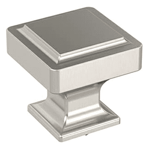 1-3/16" Eleva Square Cabinet Knob, Satin Nickel