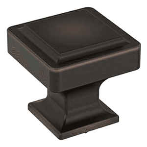 1-3/16" Eleva Square Cabinet Knob, Oil-Rubbed Bronze