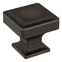 1-3/16" Eleva Square Cabinet Knob, Oil-Rubbed Bronze