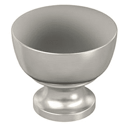 1-1/4" Chalice Cabinet Knob, Satin Nickel