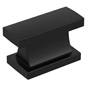 1-7/16" Socle Cabinet Knob, Matte Black