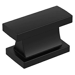 1-7/16" Socle Cabinet Knob, Matte Black