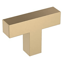 1-15/16" Intersect Cabinet T-Knob, Champagne Bronze