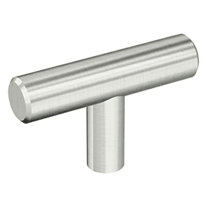 2" Bar Pulls Hollow Cabinet T-Knob, Stainless Steel