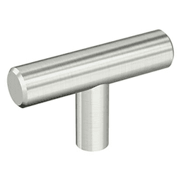 2" Bar Pulls Hollow Cabinet T-Knob, Stainless Steel