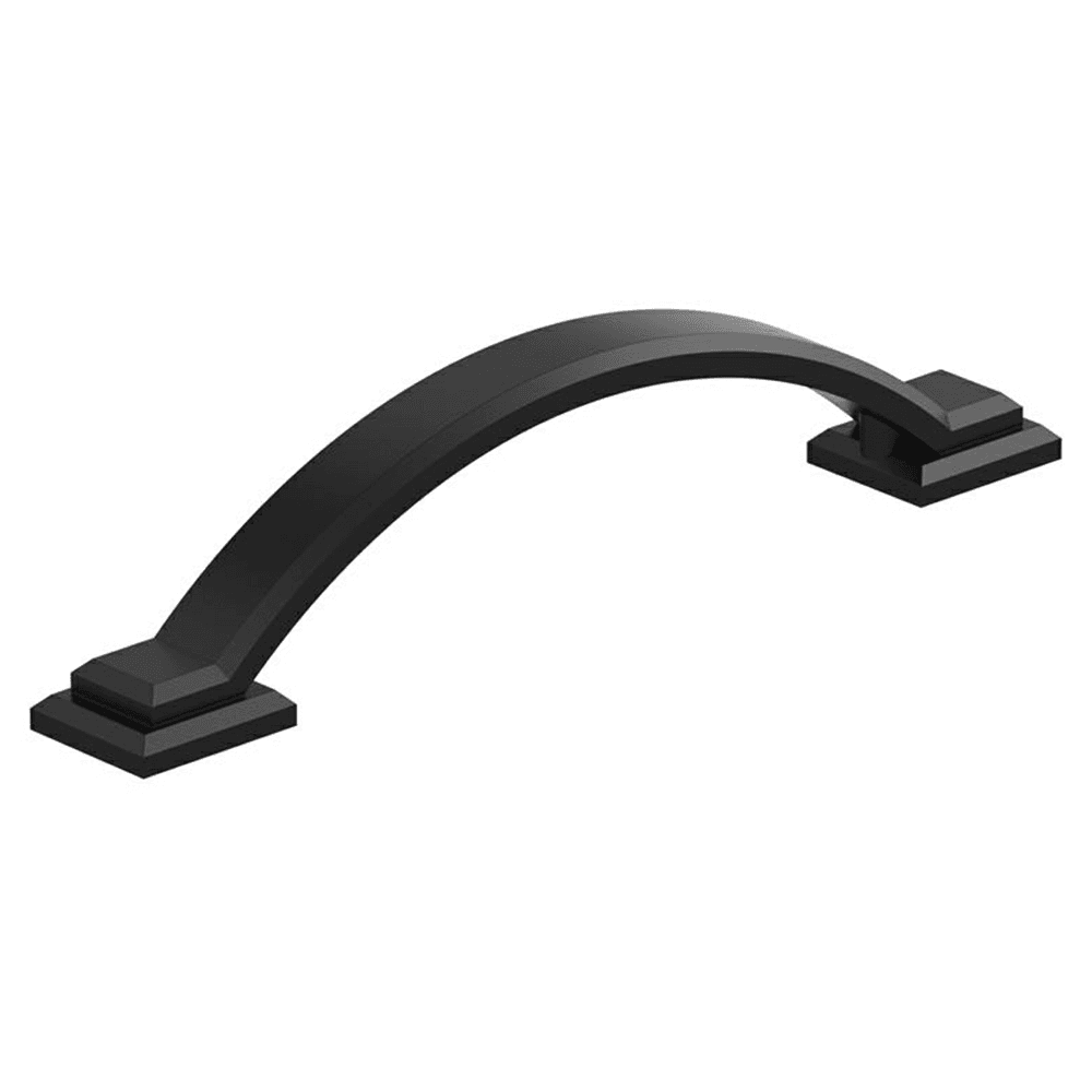 3-3/4" Sheffield Cabinet Pull, Matte Black