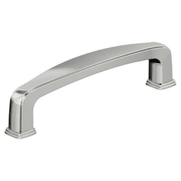 3-3/4" Franklin Cabinet Pull, Polished Chrome