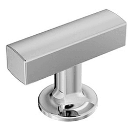 1-3/4" Everett Cabinet T-Knob, Polished Chrome