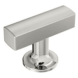 1-3/4" Everett Cabinet T-Knob, Polished Nickel