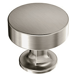 1-5/16" Everett Round Cabinet Knob, Satin Nickel