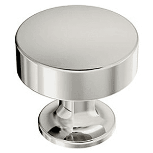 1-5/16" Everett Round Cabinet Knob, Polished Nickel