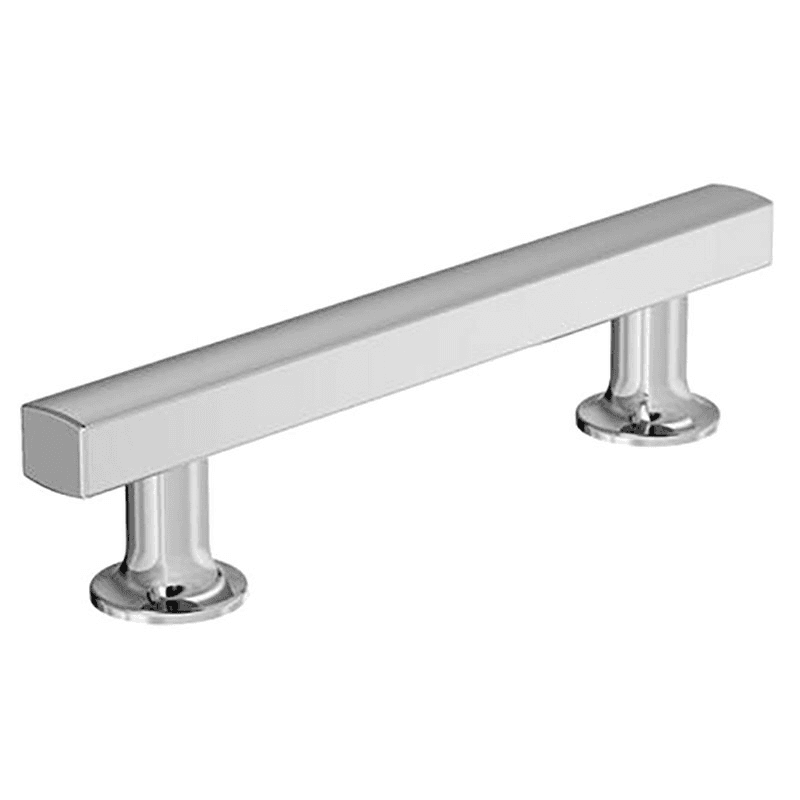 3-3/4" Everett Cabinet Pull, Polished Chrome