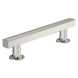 3-3/4" Everett Cabinet Pull, Polished Nickel