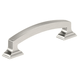 3-3/4" Incisive Cabinet Pull, Satin Nickel
