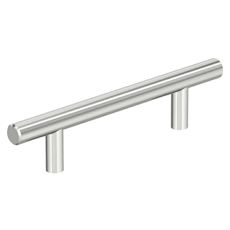 3-3/4" Bar Pulls Hollow Cabinet Pull, Polished Chrome