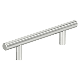3-3/4" Bar Pulls Hollow Cabinet Pull, Polished Chrome