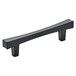 3-3/4" Pailou Cabinet Pull, Matte Black