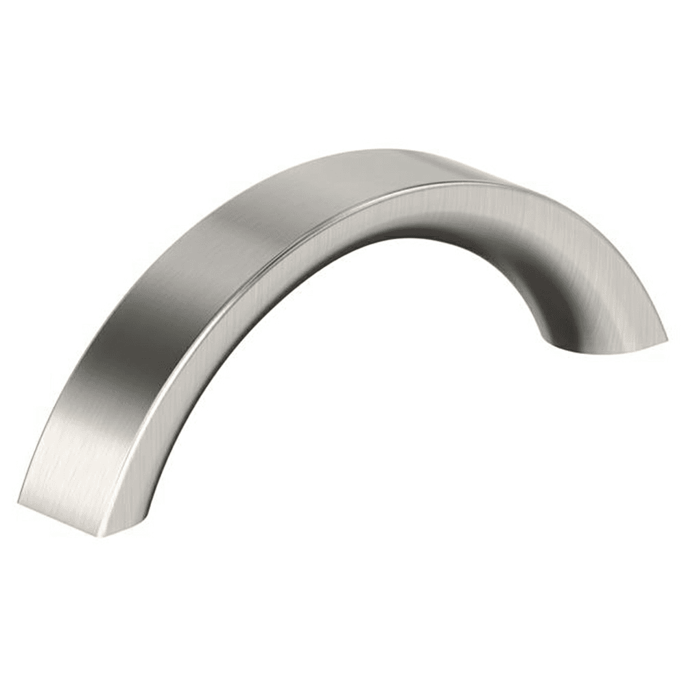 3" Parabolic Cabinet Pull, Satin Nickel