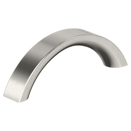 3" Parabolic Cabinet Pull, Satin Nickel
