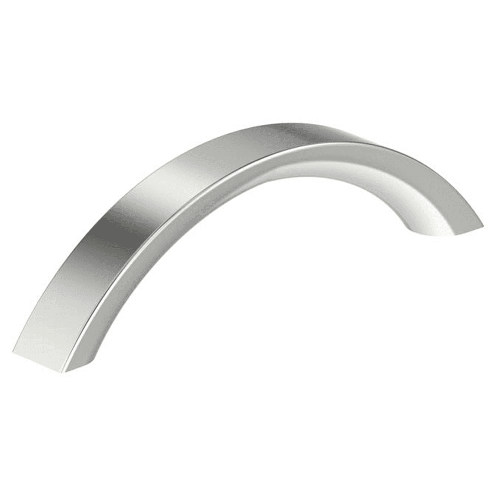 3-3/4" Parabolic Cabinet Pull, Polished Chrome
