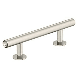 3" Radius Cabinet Pull, Satin Nickel