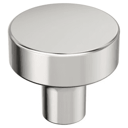 1-1/4" Merced Cabinet Knob, Polished Nickel