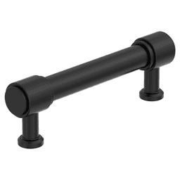 96mm Faircrest Cabinet Pull, Matte Black