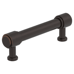 96mm Faircrest Cabinet Pull, Oil-Rubbed Bronze