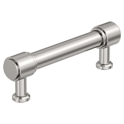 96mm Faircrest Cabinet Pull, Polished Nickel