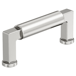 76mm Balon Cabinet Pull, Polished Nickel