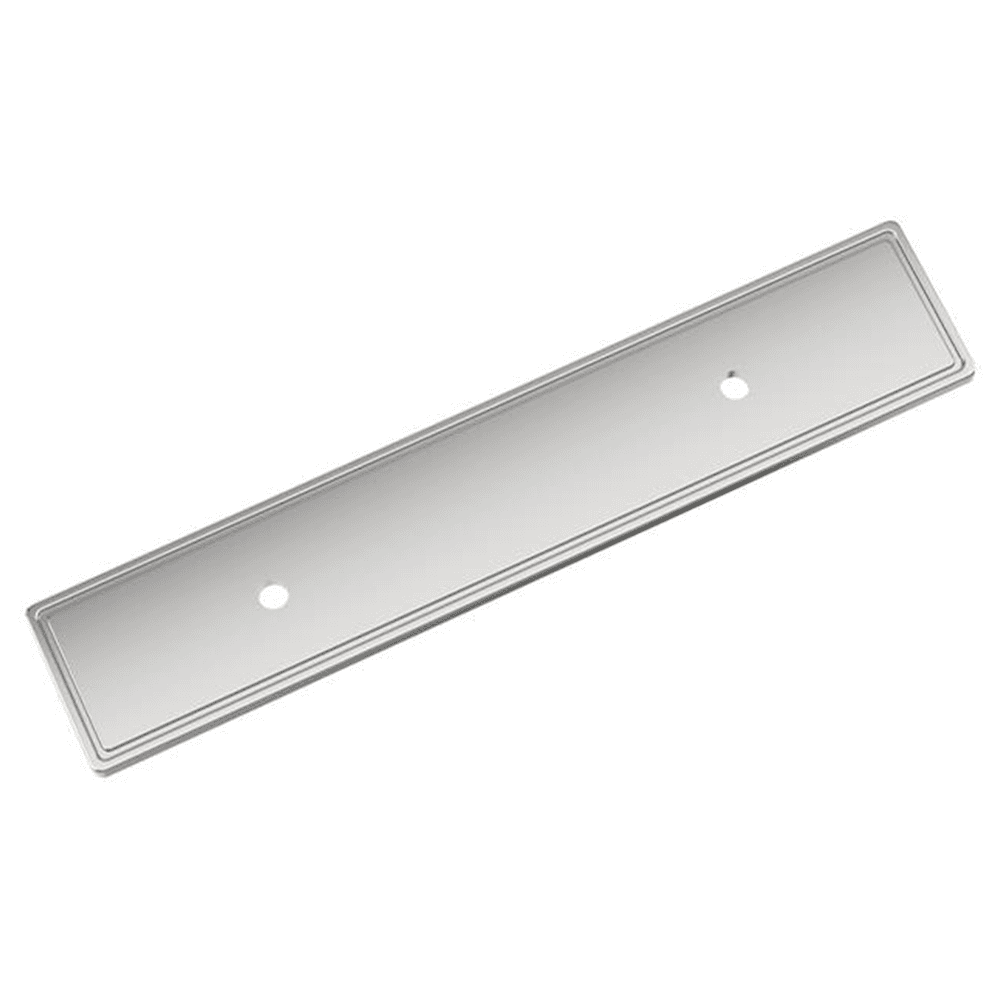 3" Thoreau Pull Backplate, Polished Chrome