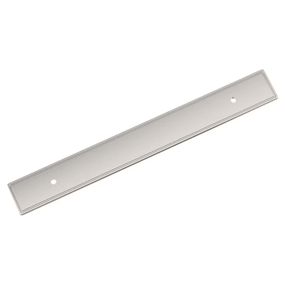 160mm Thoreau Rectangle Backplate, Polished Nickel