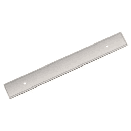 160mm Thoreau Rectangle Backplate, Polished Nickel