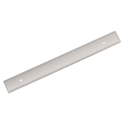 192mm Thoreau Rectangle Backplate, Polished Nickel